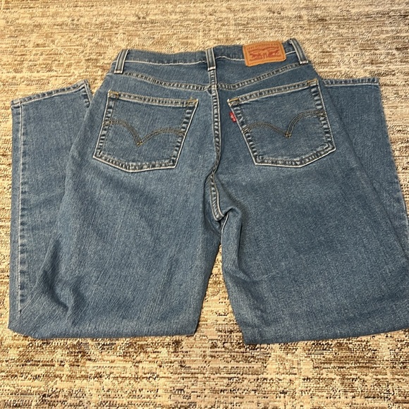 Levi’s high waisted tapered blue jeans SIZE 26 - Picture 2 of 3